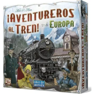 portada del juego de mesa aventureros al tren Europa